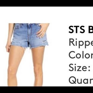 STS ripped denim shorts